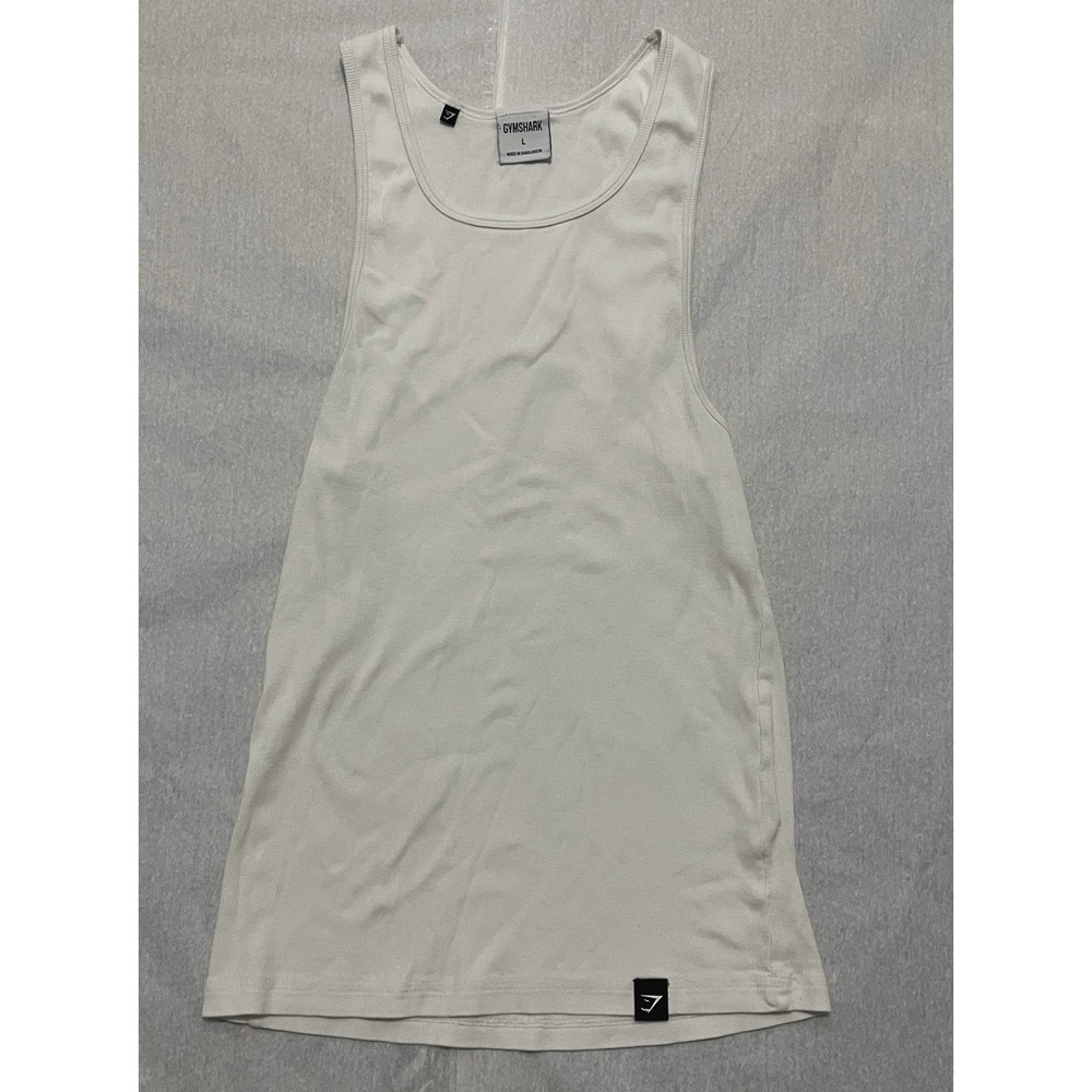 Gymshark White Cotton Tank Top L